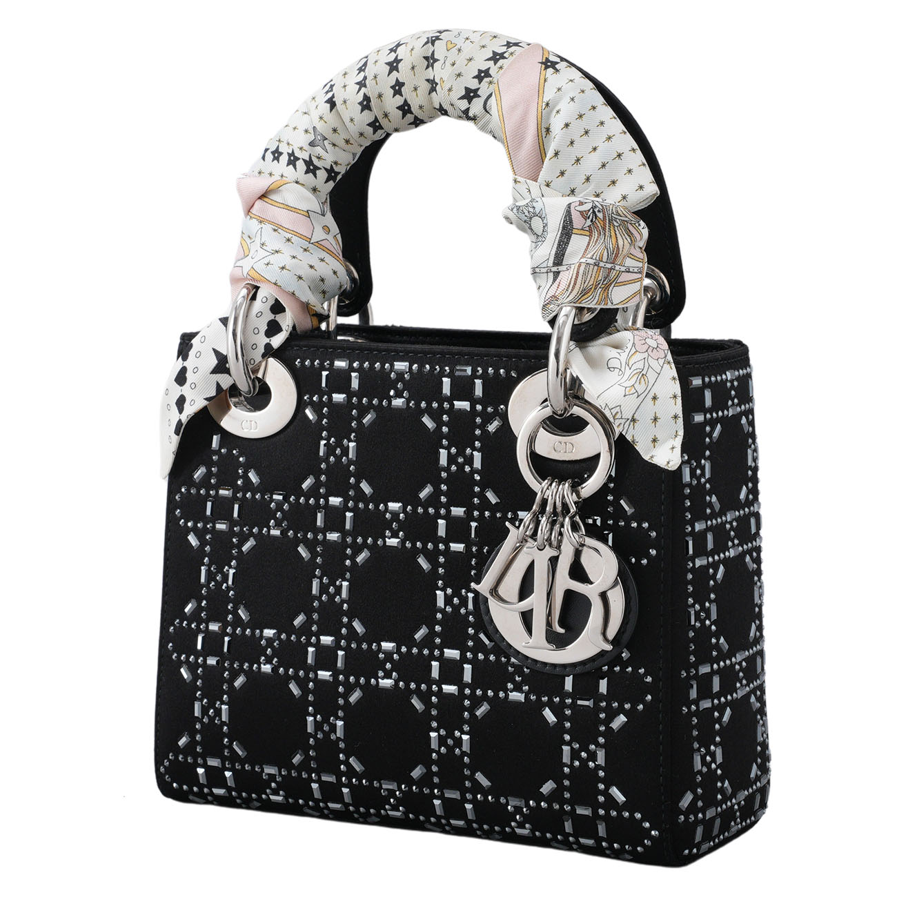 CHRISTIAN DIOR(USED)크리스찬 디올 시즌 새틴 레이디 백 미니